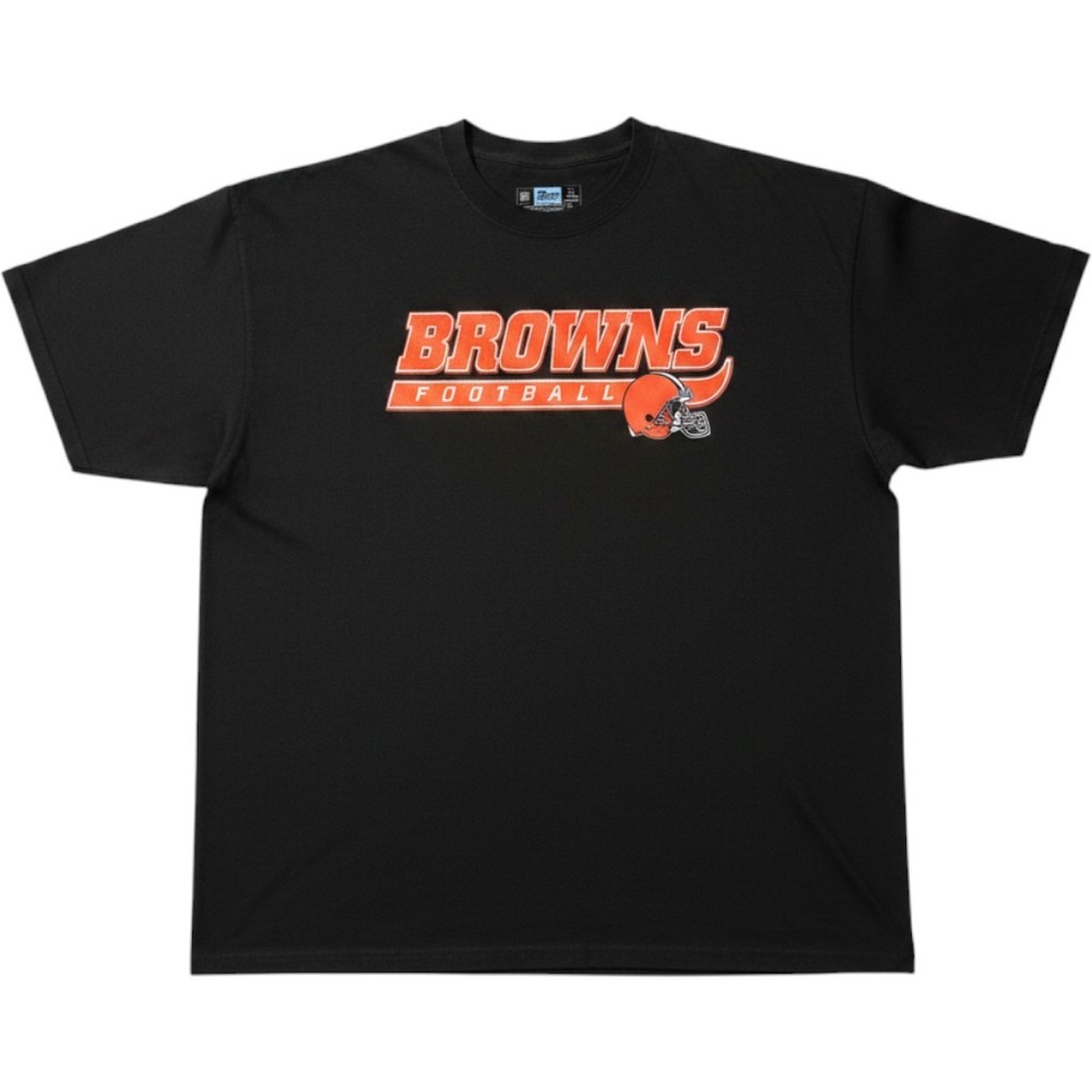 NFL Team Apparel T-Shirt Mens XL Brown Excellent Cleveland Browns Football Logo